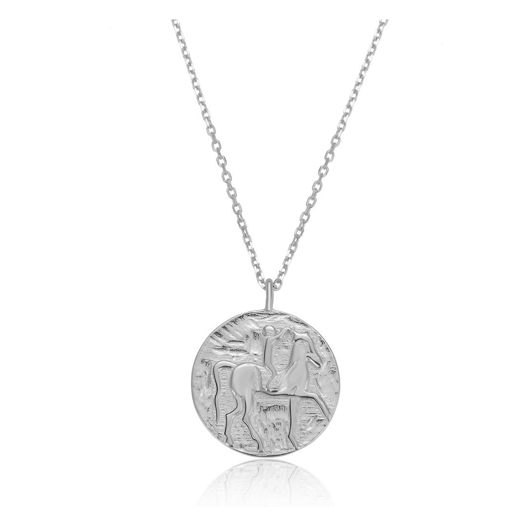 Silver Necklace - Coin
