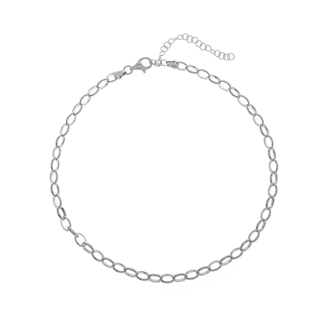 Silver Necklace - Choker Silver Necklace - Choker