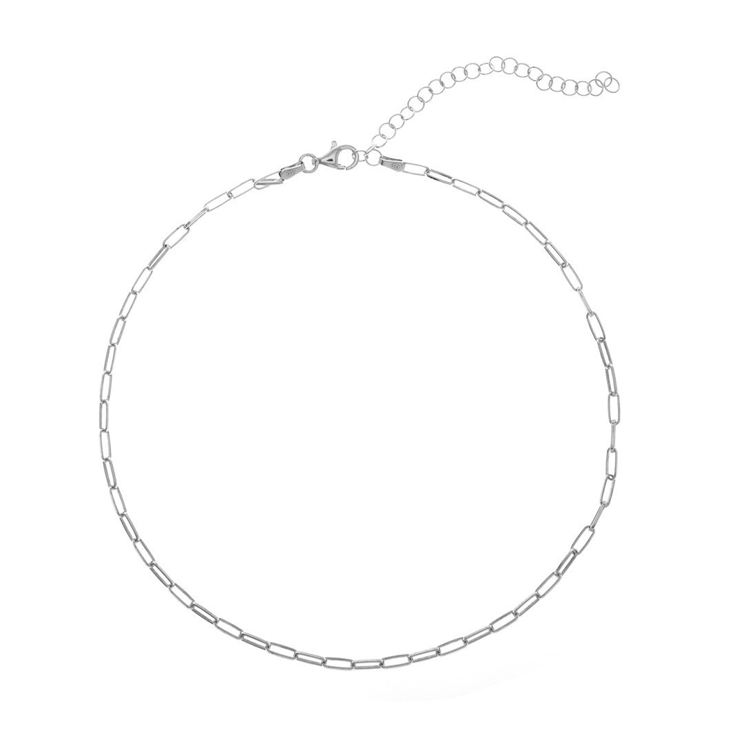 Silver Necklace - Choker Silver Necklace - Choker